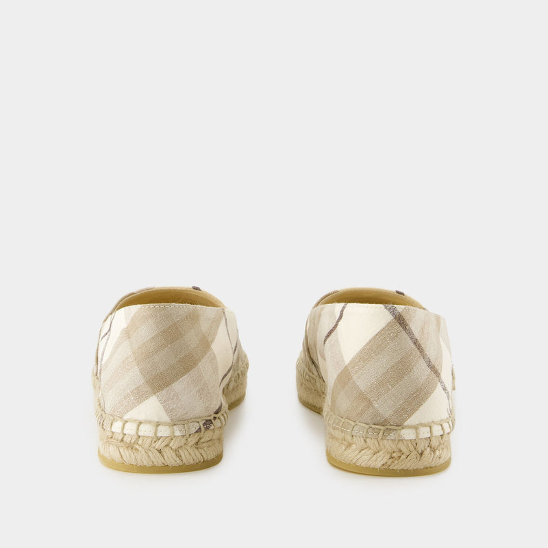 Lf Mews Espadrilles - Burberry - Linen - Beige
