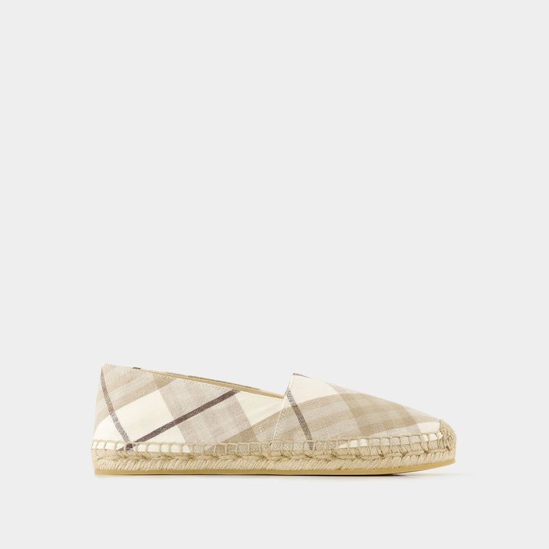 Lf Mews Espadrilles - Burberry - Linen - Beige