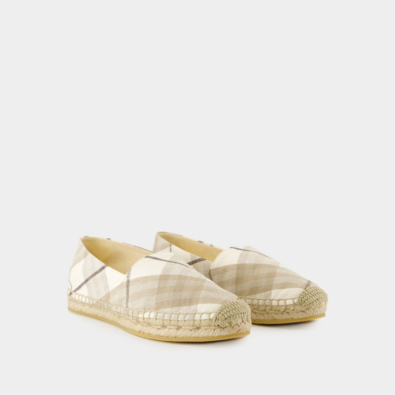 Lf Mews Espadrilles - Burberry - Linen - Beige