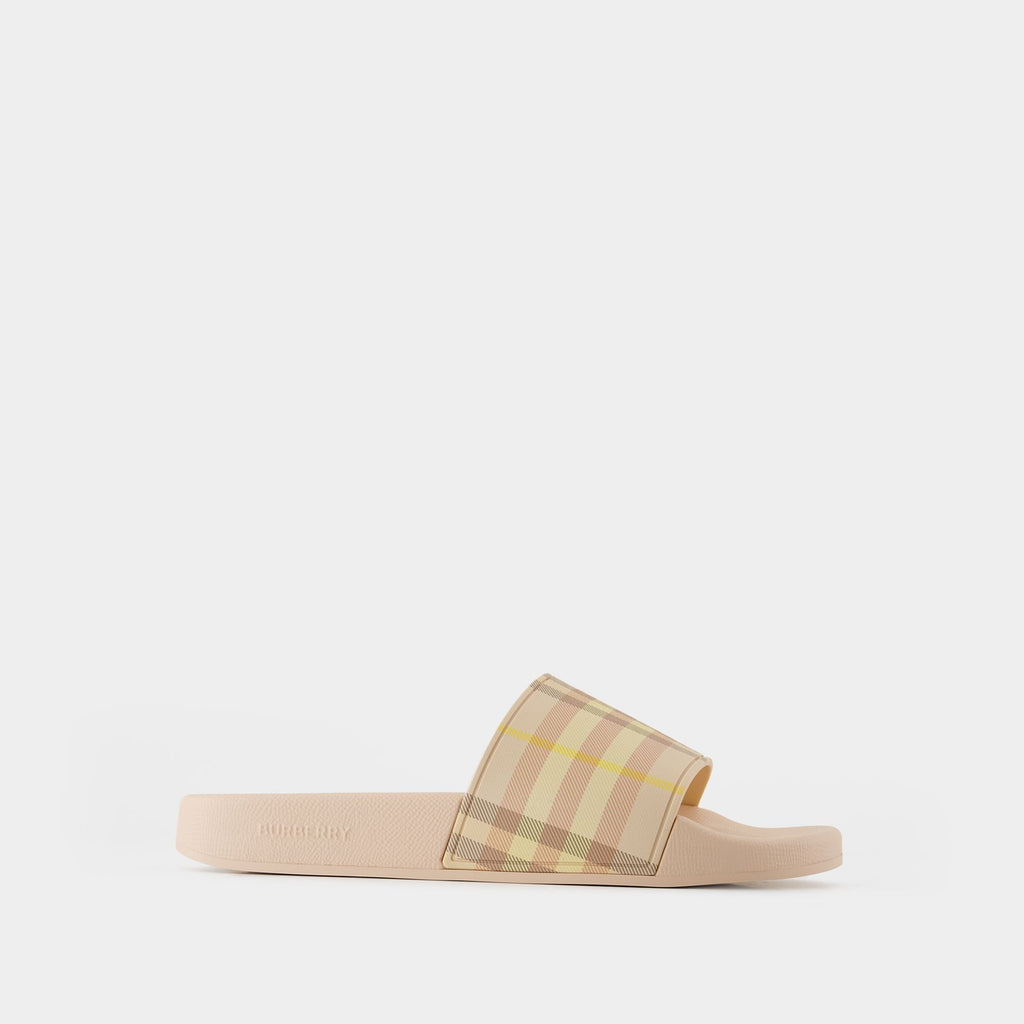 サンダル・ミュール Burberry Lf Furley Sandals - Burberry - Synthetic - Beige Lf Furley Sandals - Burberry - Synthetic - Beige