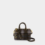 Mini Bowling Purse - Burberry - Cotton - Grey