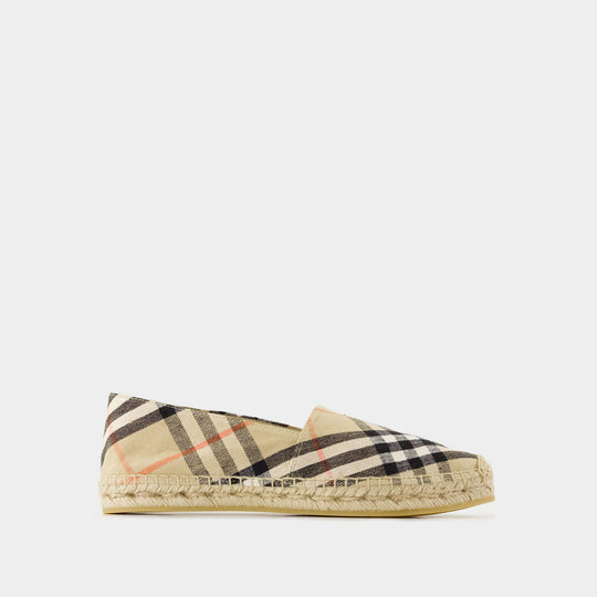 Lf Mews Espadrilles - Burberry - Linen - Beige