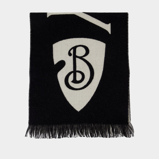 Scarf - Burberry - Wool - Black