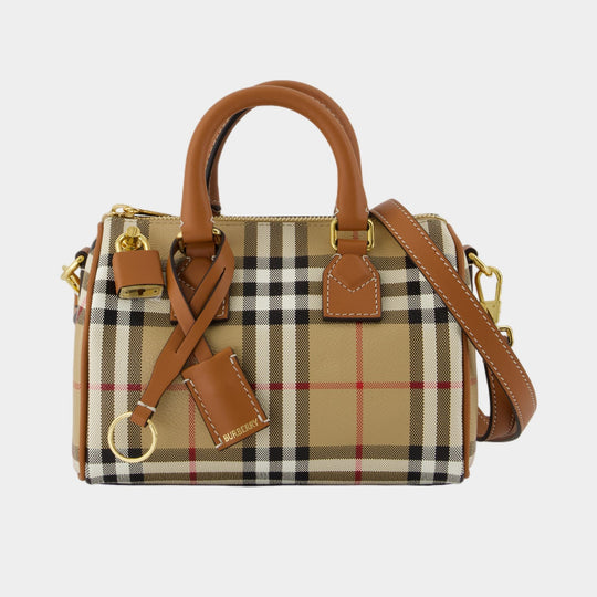 Ll Mini Bowling Purse - Burberry - Synthetic Leather - Brown