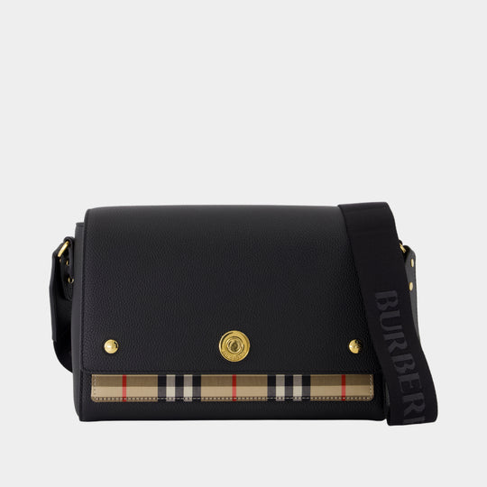 Medium Note Crossbody - Burberry - Leather - Black