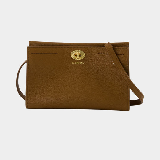 Cotswolds Shoulder Bag - Burberry - Leather - Brown