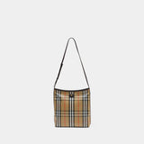 Highlands Small Shoulder Bag - Burberry - Cotton - Beige