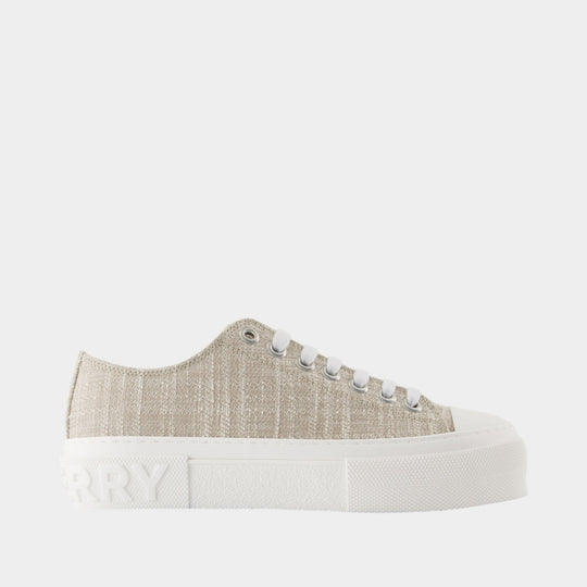 Jack L Low Sneakers - Burberry - Cotton - White