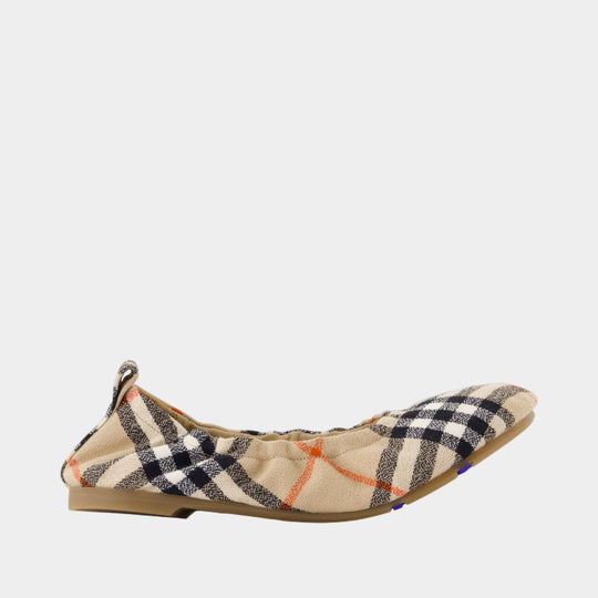 Baby Ballerinas - Burberry - Wool - Beige