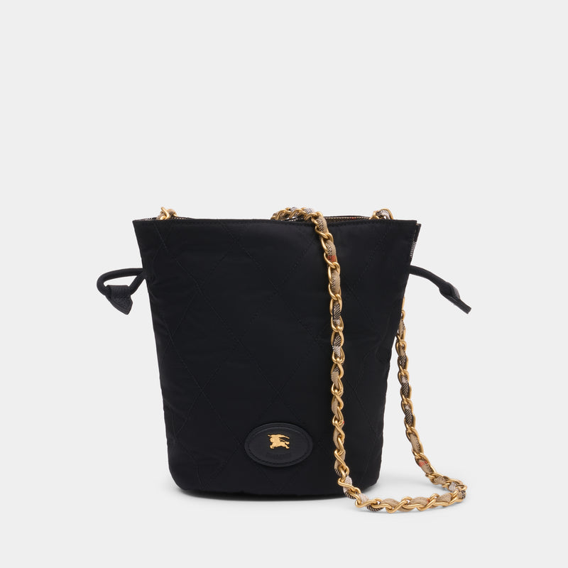 Mini Chain Crossbody - Burberry - Nylon - Black