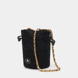Mini Chain Crossbody - Burberry - Nylon - Black