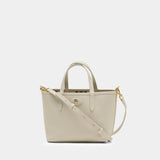 Ll Mini Reversible Shopper Bag - Burberry - Leather - White