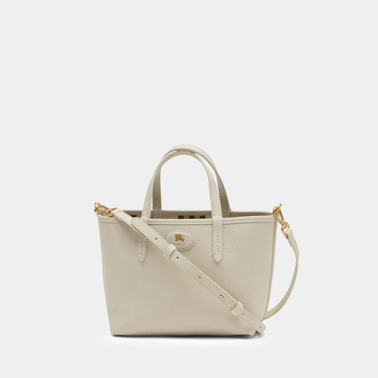 Ll Mini Reversible Shopper Bag - Burberry - Leather - White