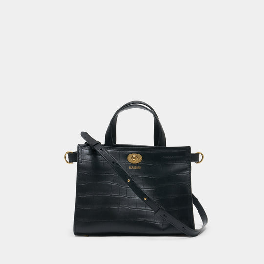 Ll Mini Cotswolds Lw7 Shopper Bag - Burberry - Leather - Black