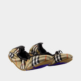 Lf Fawn 05 Check Ballerinas - Burberry - Synthetic - Multicolor
