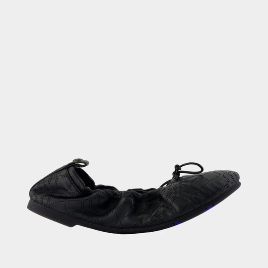 Lf Fawn 05 Ballerinas - Burberry - Leather - Black