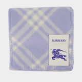 Mu Tri Bar Check Scarf - Burberry - Wool - Purple