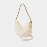 Ll Horseshoe Chain Shoulder Bag - Burberry - Leather - White