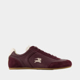 Lf Knight L Sneakers - Burberry - Leather - Burgundy
