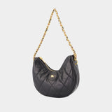 Ll Horseshoe Chain Shoulder Bag - Burberry - Leather - Black