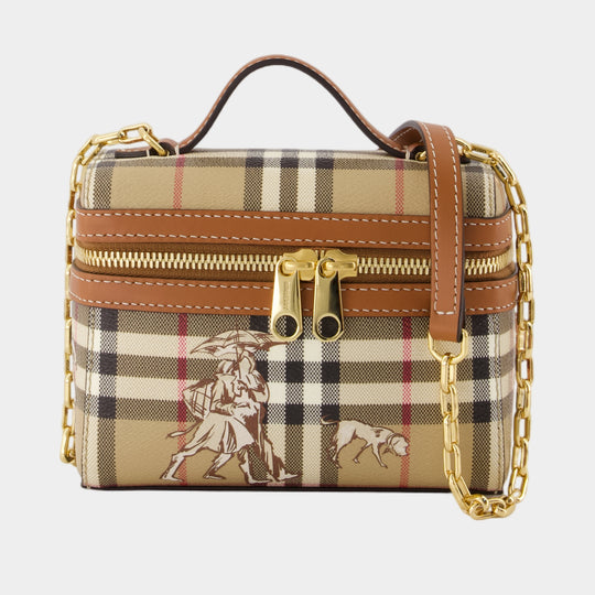 Ls Mini Vanity Lc0 Crossbody - Burberry - Synthetic - Beige