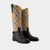 Lf Cavalier Boots - Burberry - Synthetic - Multicolor