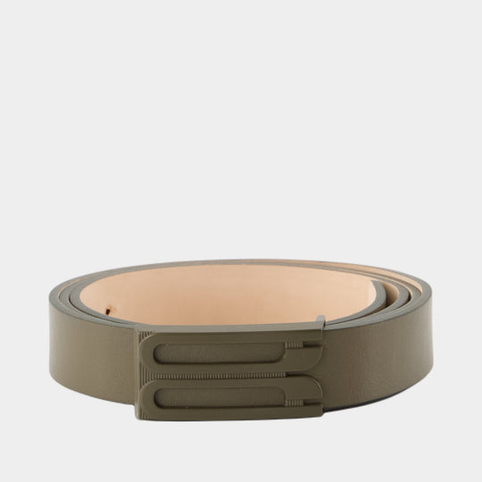 Tonal Regular Frame Belt - Victoria Beckham - Leather - Khaki