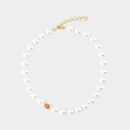 Pearl Necklace - Casablanca - Gold - White