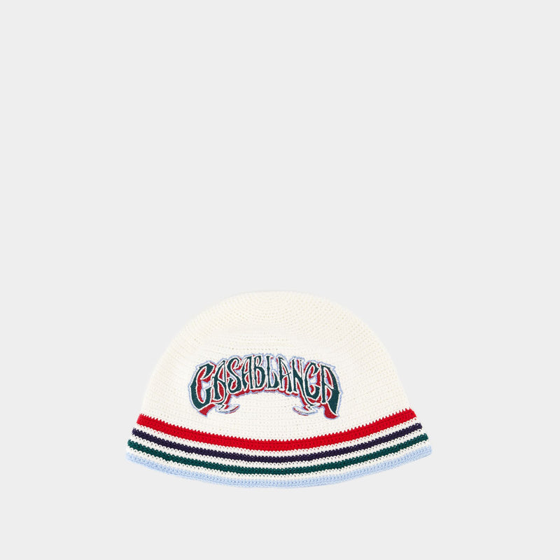 Crochet Bucket Hat - Casablanca - Cotton - White