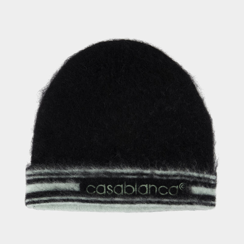 Mohair Beanie - Casablanca - Wool - Black
