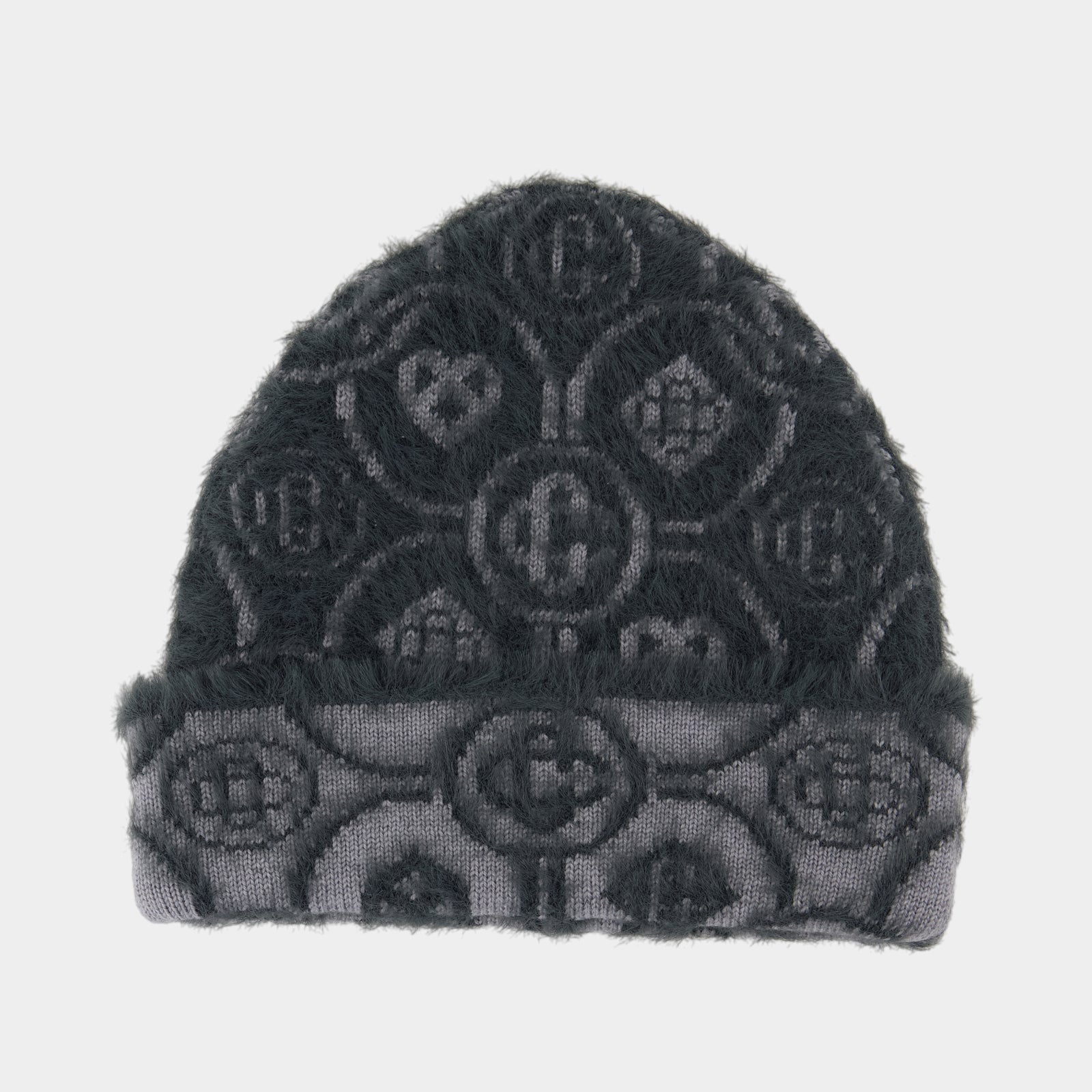 Stylish and elegant White and gray Monogram Beanie  NWT OS Monogrammed Beanie - Etsy main image 3