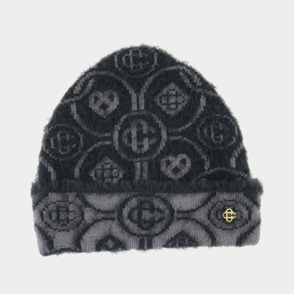 帽子 SINOON Flower Beanie (Melange Grey) Oversize Beanie - Grey Melange - Grey Melange – LÄST