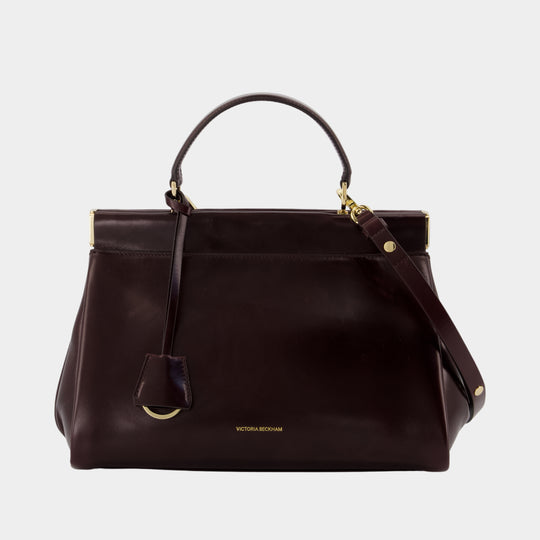 Sloane Frame Handbag - Victoria Beckham - Leather - Burgundy