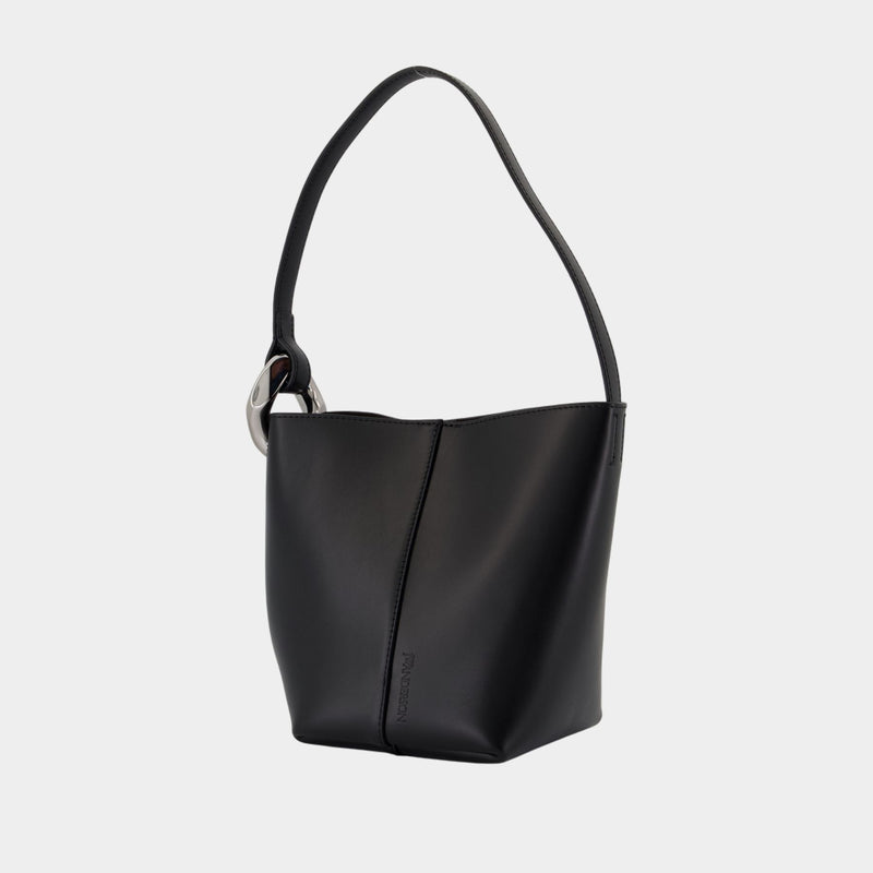 The Jwa Corner Small Shoulder Bag - J.W. Anderson - Leather - Black