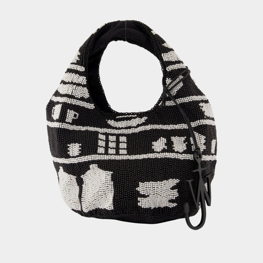 Mini Beaded Shoulder Bag - J.W. Anderson - Synthetic - Black