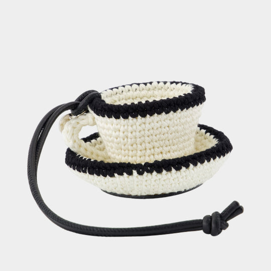 Teacup Charm - J.W. Anderson - Cotton - White