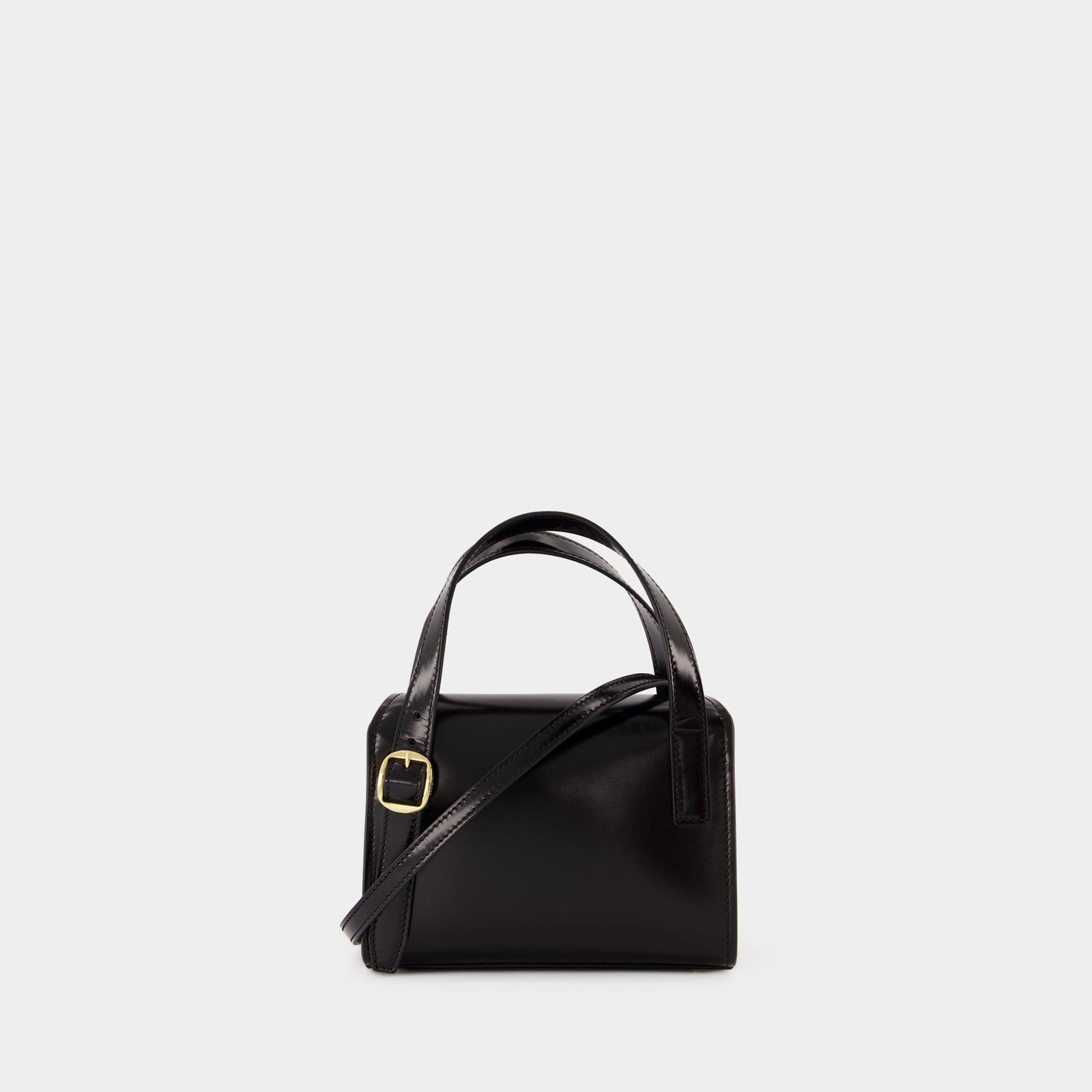 ショルダーバッグ・ポシェット Coperni Mini Belt Shoulder Bag - Leather - Black Mini Belt Bag - Coperni - Leather - Black