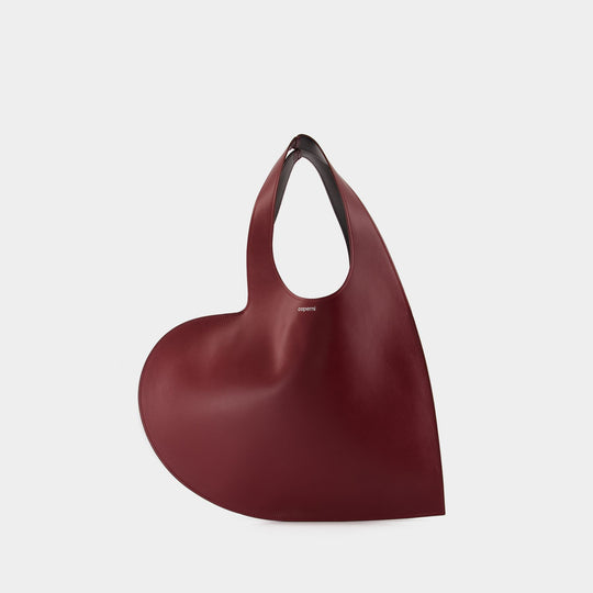 Heart Tote Bag Shopper Bag - Coperni - Leather - Red