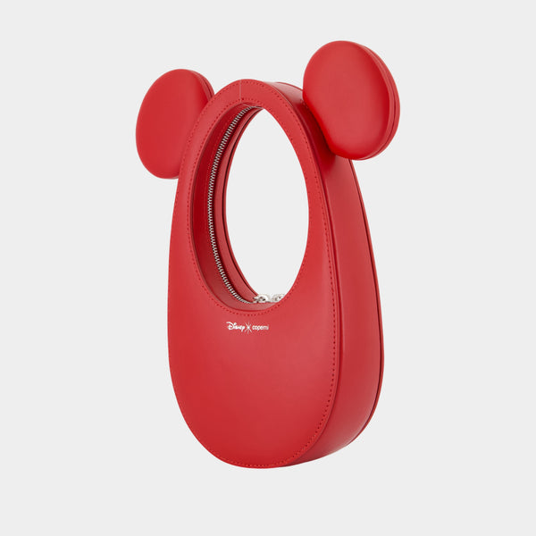 Mickey Swipe Handbag - Coperni x Disney - Leather - Red