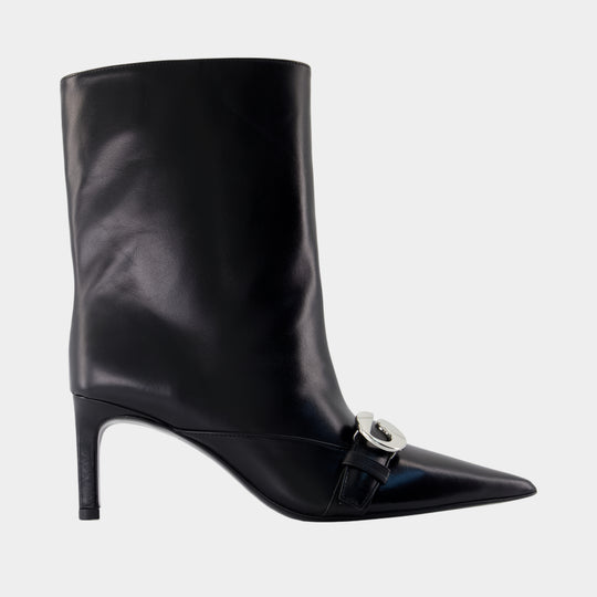 Heeled Belt Boots - Coperni - Leather - Black