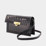 Croco All In One Mini Crossbody - Coperni - Leather - Black