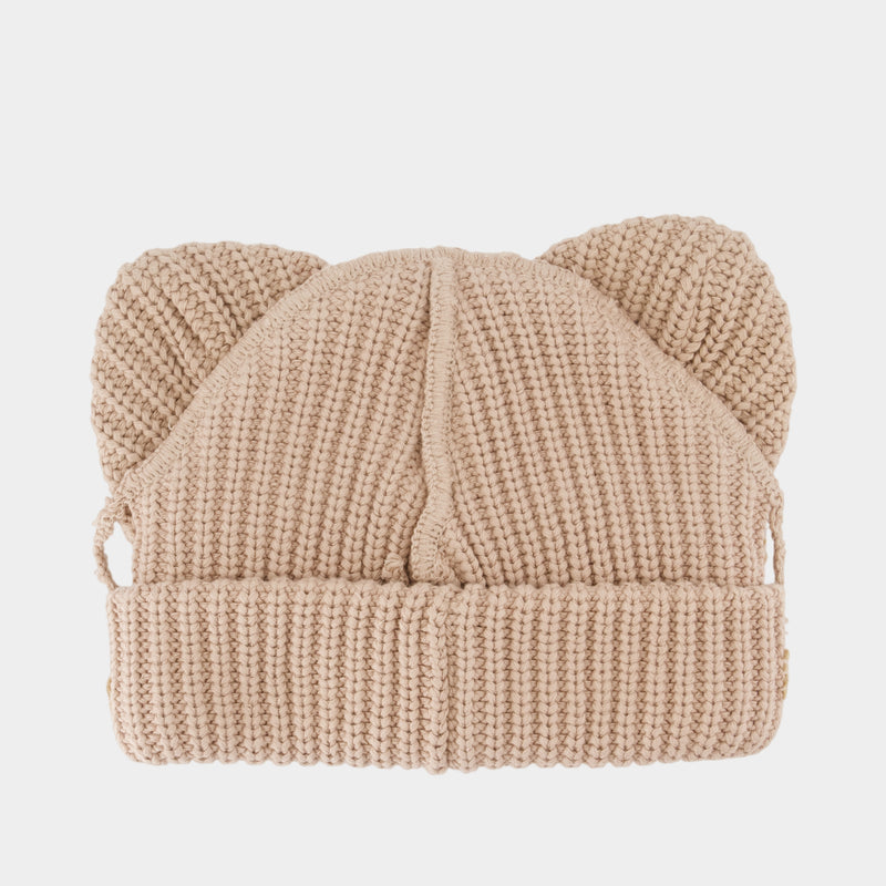 Artisanal Ears Beanie - Charles Jeffrey Loverboy - Cotton - Beige