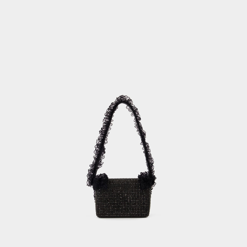 Crystal Lace Detail Bag - SELF PORTRAIT - Synthetic - Black