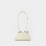 Curved Mini Shoulder Bag - SELF PORTRAIT - Leather - Neutral