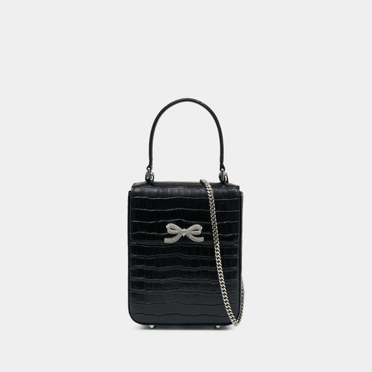 Structured Mini Bag - SELF PORTRAIT - Leather - Black