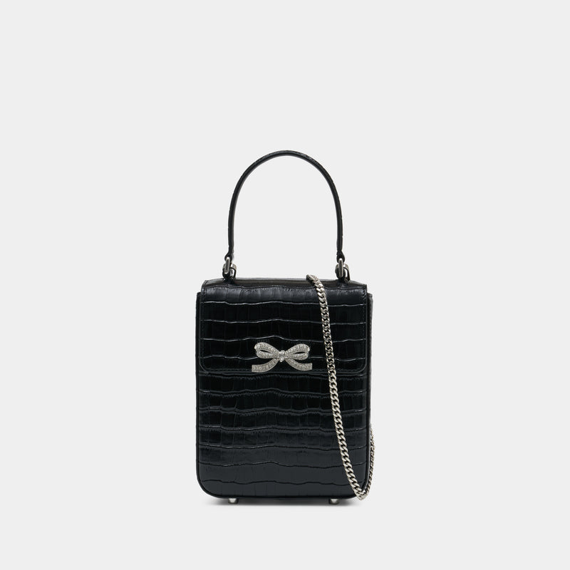 Structured Mini Bag - SELF PORTRAIT - Leather - Black