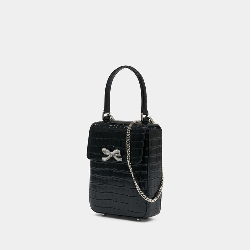 Structured Mini Bag - SELF PORTRAIT - Leather - Black