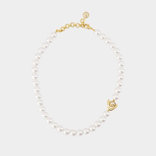 Lotus Pearl Necklace - Casablanca - Pearls - White