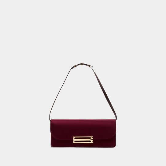 Dorian East West Clutch - Victoria Beckham - Synthetic - Burgundy