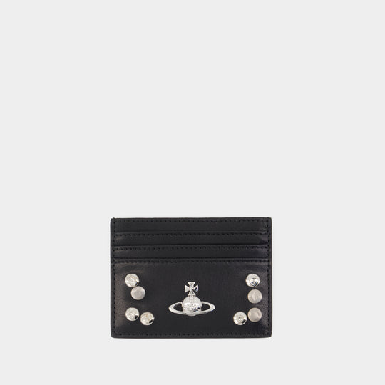 Card Holder - Vivienne Westwood - Leather - Black
